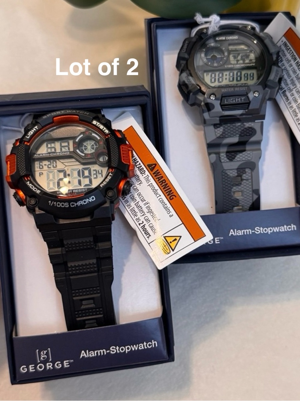 George Men's Digital Sport Wristwatch Plastic Strap , LOT